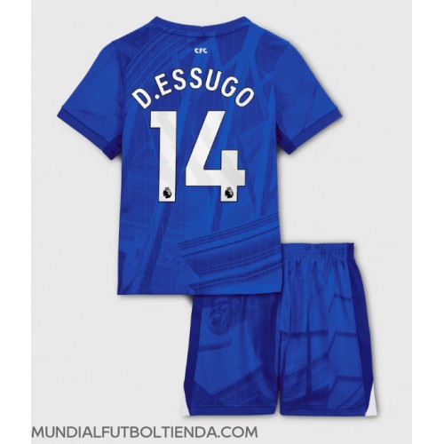 Camiseta Chelsea Dario Essugo #14 Primera Equipación Replica 2025-26 para niños mangas cortas (+ Pantalones cortos)